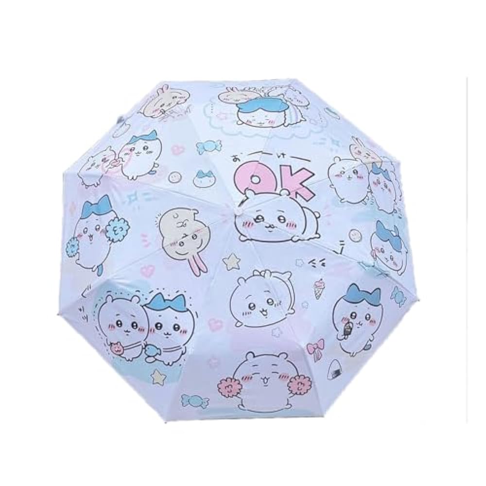 Amazon | かわ 折りたたみ傘 ワンタッチ 傘 ハチワレ モモンガ